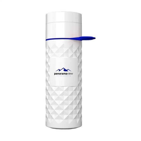 Bouteille blanche 500ml avec sangle de transport -