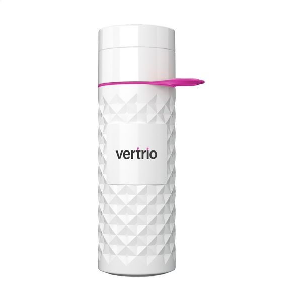 Bouteille blanche 500ml avec sangle de transport -