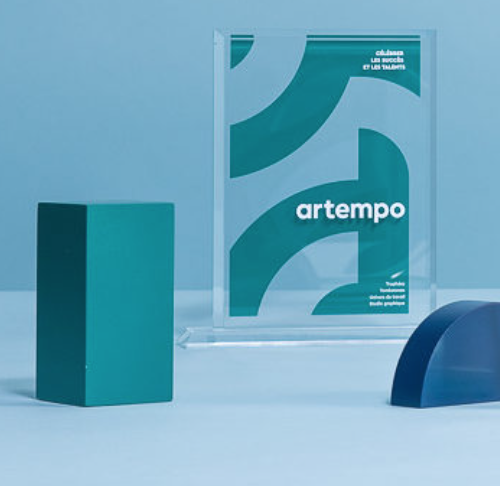 Trophée en verre sur-mesure Made in France - 3