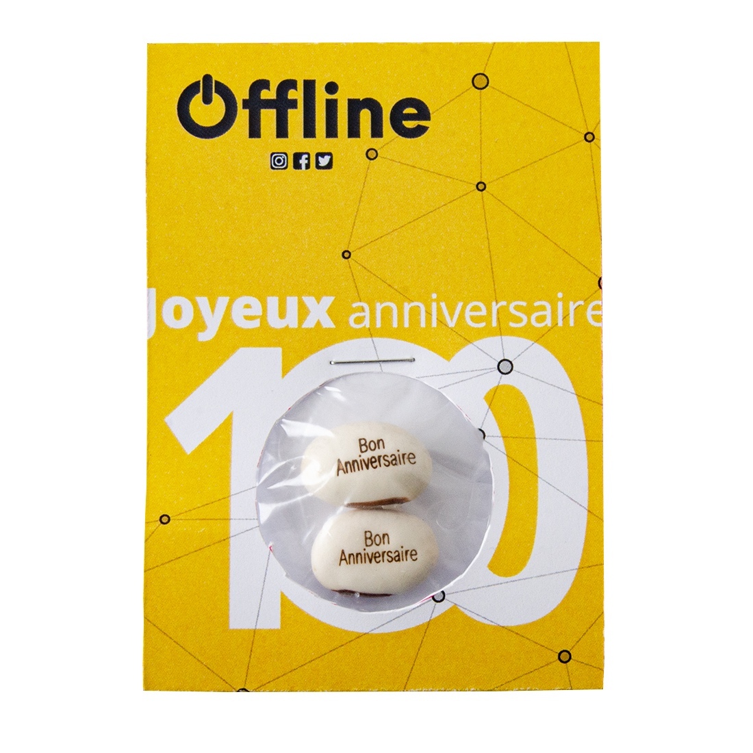 Carte personnalisable avec graines gravées -