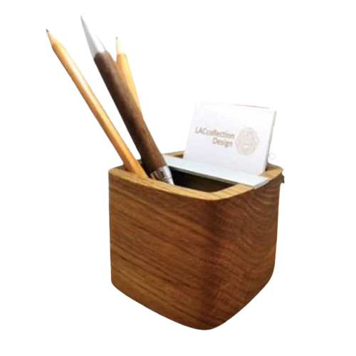 Pot à crayons en chêne Made in France