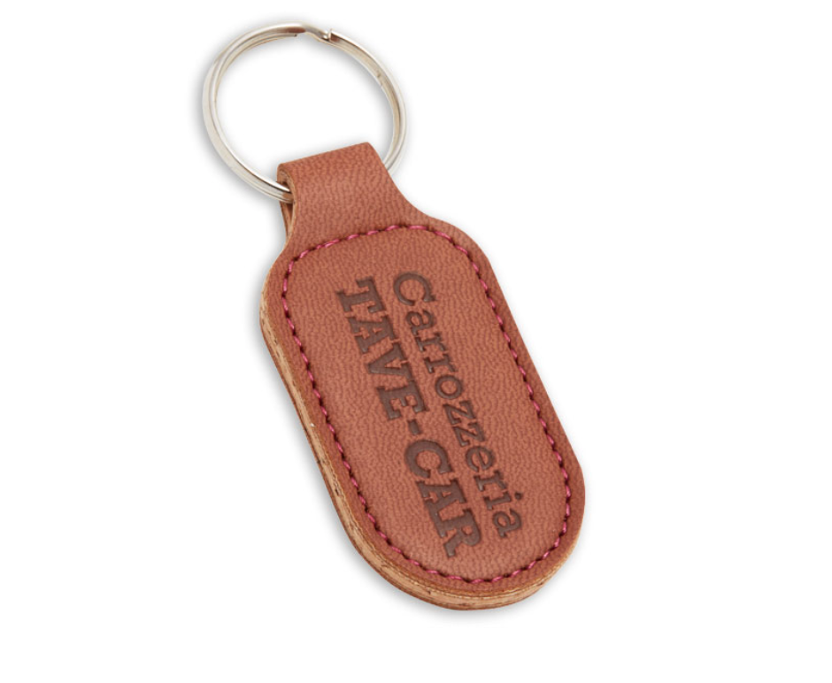 Porte-clés en cuir de pomme