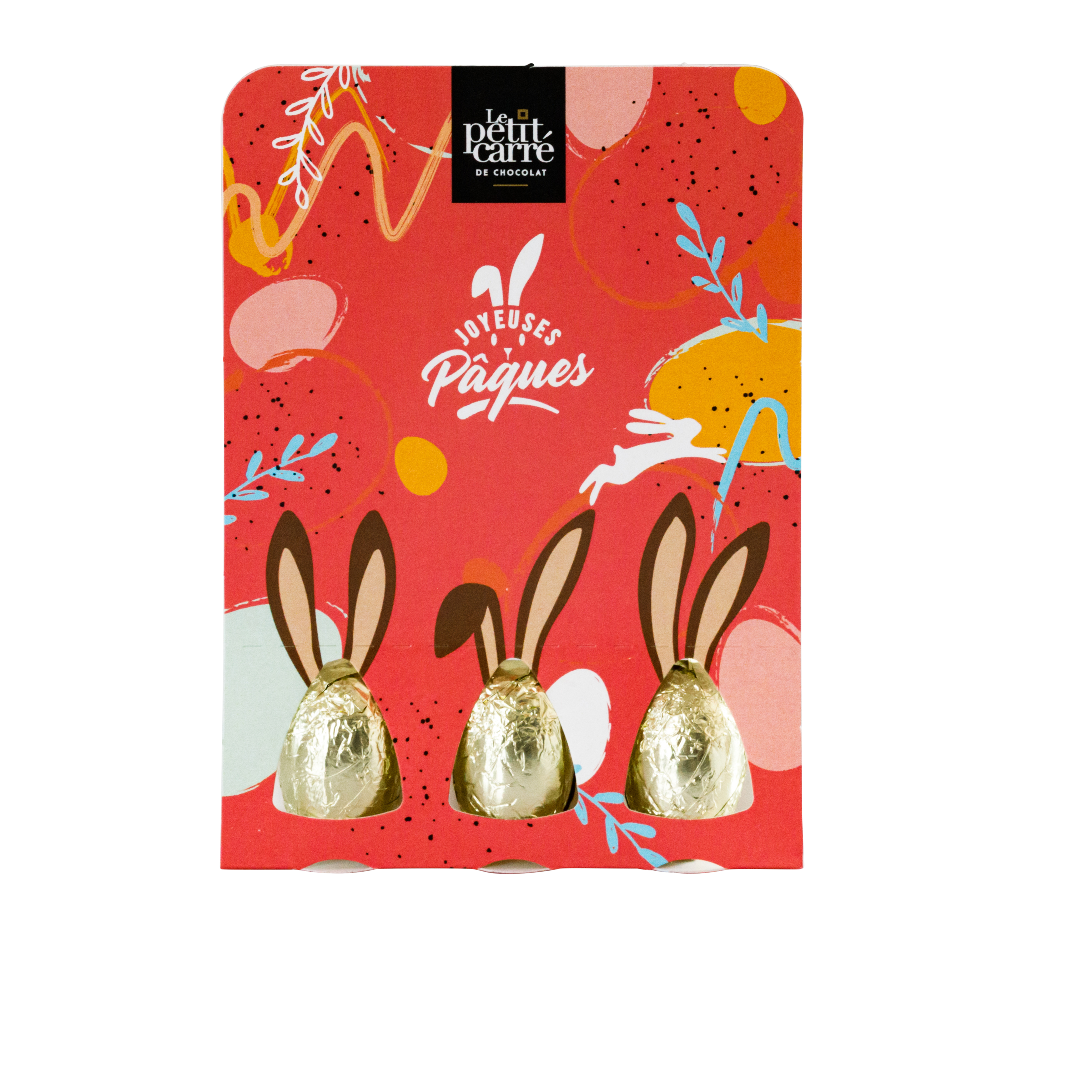 Pochette 3 oeufs au chocolat bio