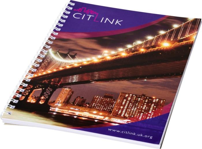 Carnet A4 à spirales fabriqué en Angleterre