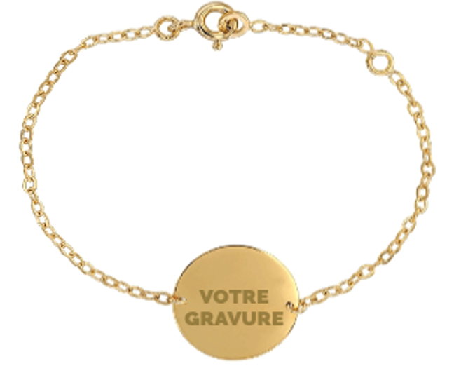 Bracelet chaîne personnalisé fait en France