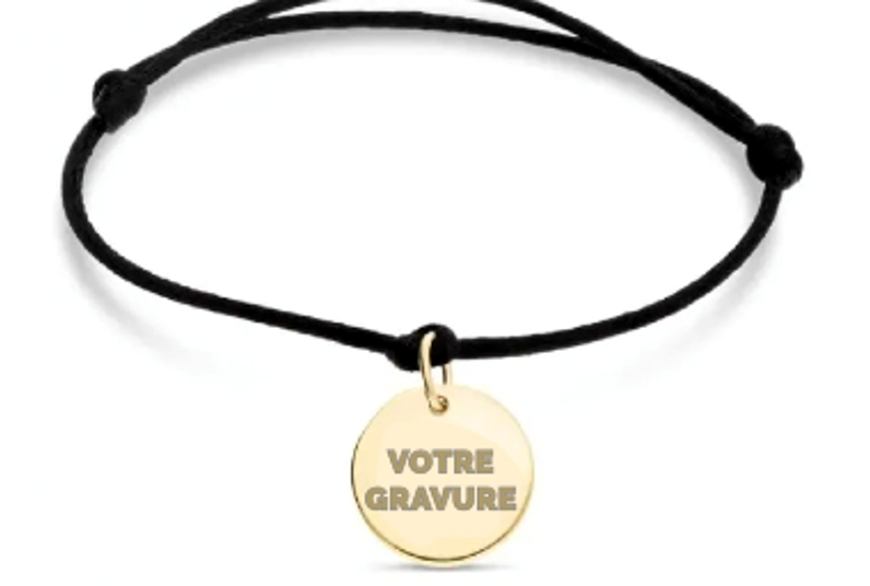 Bracelet cordon personnalisé fait en France