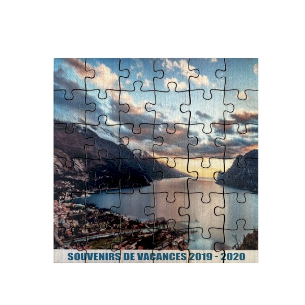 Puzzle français bois 12 pièces personnalisable