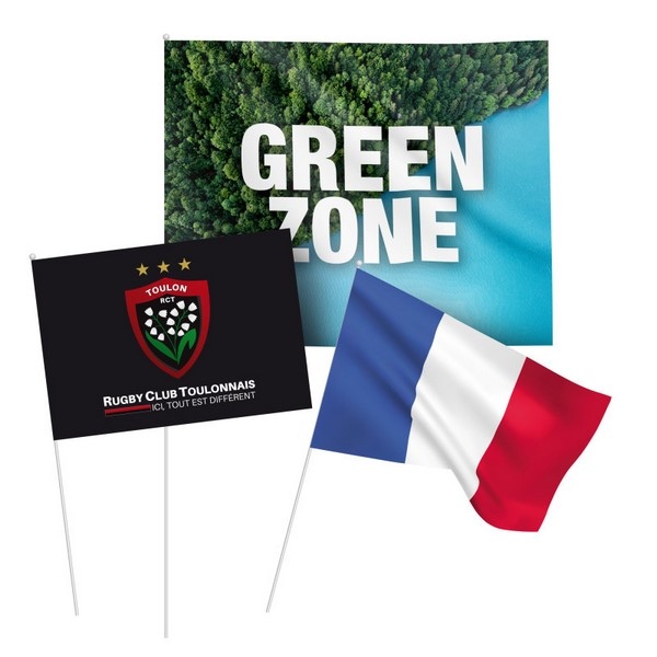 Drapeau en polyester made in france