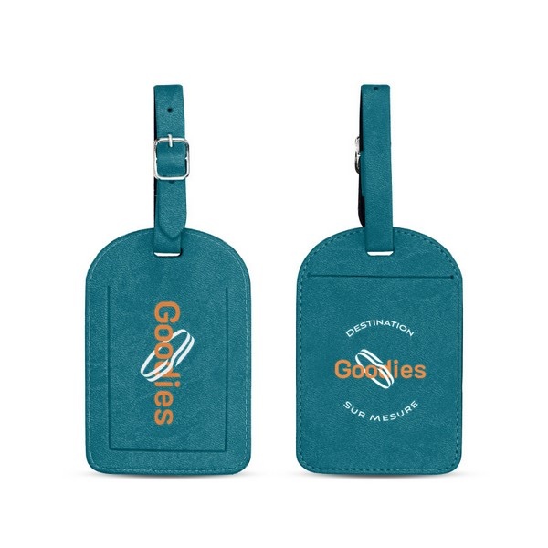 Étiquette a bagage en couleur Made in France -