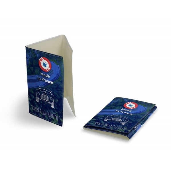 Porte carte grise 3 volets Made in France