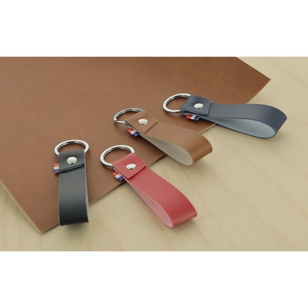Porte-clés Made in France cuir végétal -
