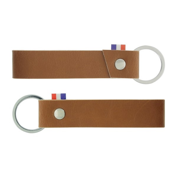 Porte-clés Made in France cuir végétal -
