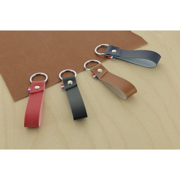 Porte-clés Made in France cuir végétal -