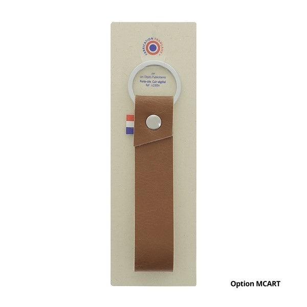 Porte-clés Made in France cuir végétal -