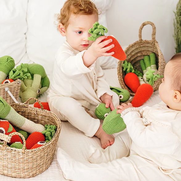 Carotte en crochet, en coton bio - 3