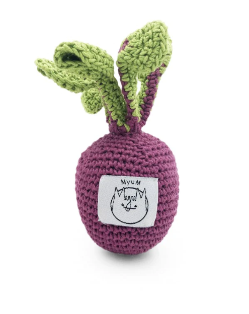Mini Betterave en crochet, en coton bio - 2