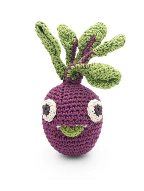 Mini Betterave en crochet, en coton bio