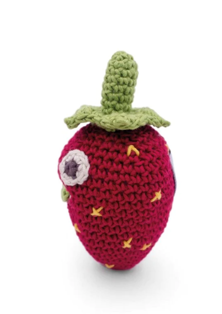 Billy la Mini Fraise en crochet, en coton bio - 2