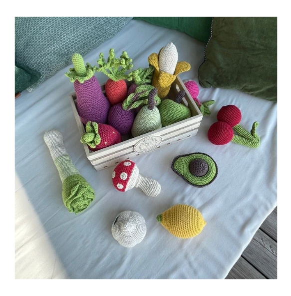 Citron en crochet, en coton bio - 3