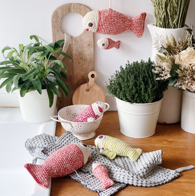 Salomon le Poisson - boite à musique en coton bio - 3