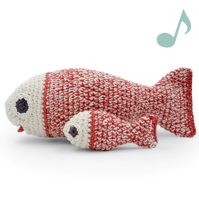 Salomon le Poisson - boite à musique en coton bio