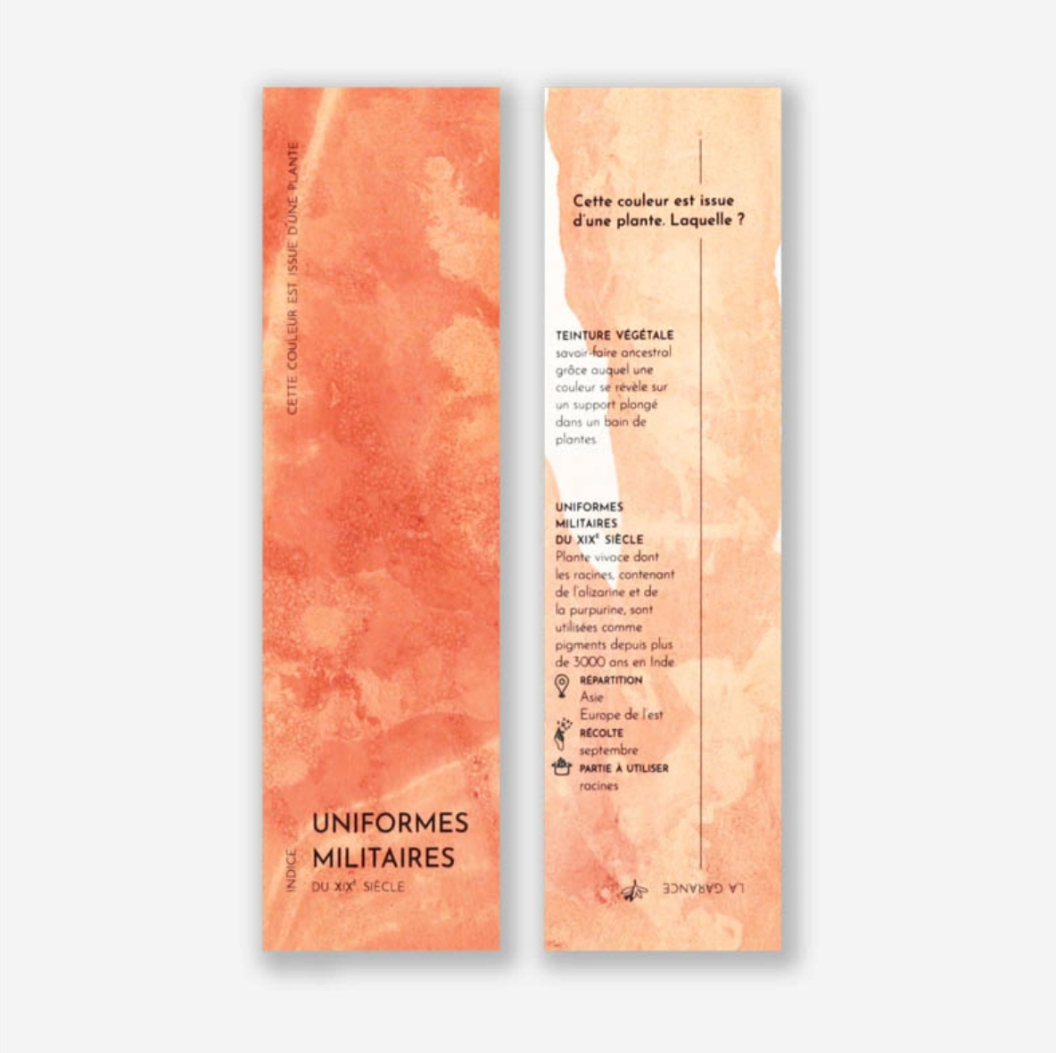 Marque-pages végétal garance - 2