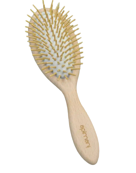 Brosse à cheveux picots bois