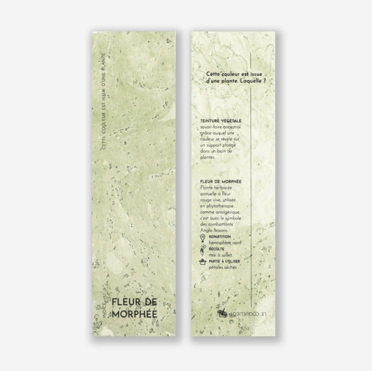 Marque-pages végétal coquelicot - 2