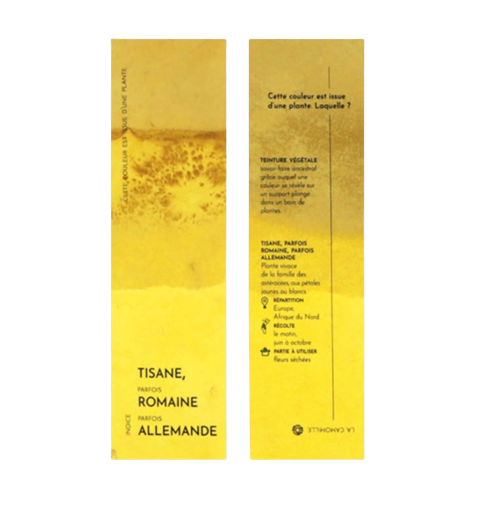 Marque-pages végétal camomille