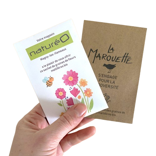 Sachet de graines biologiques personnalisable