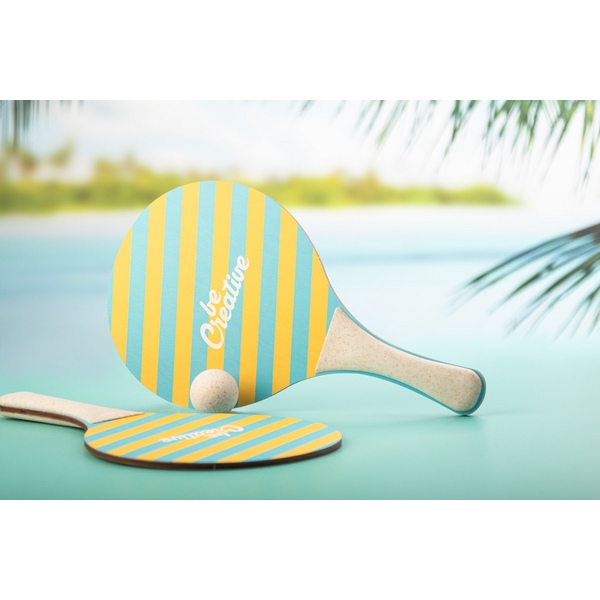 Jeu tennis de plage personnalisé -
