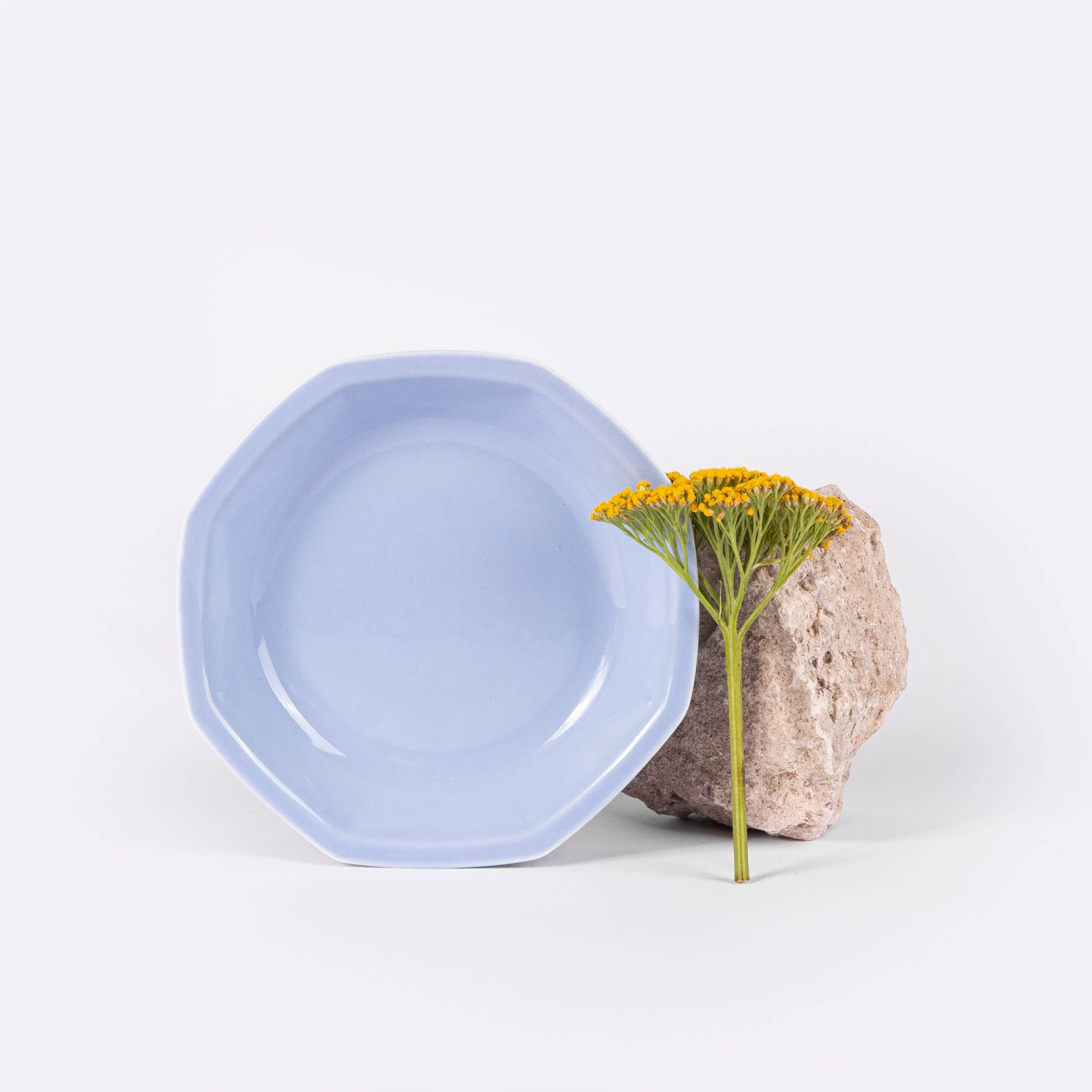 Assiette creuse octogonale 19 cm