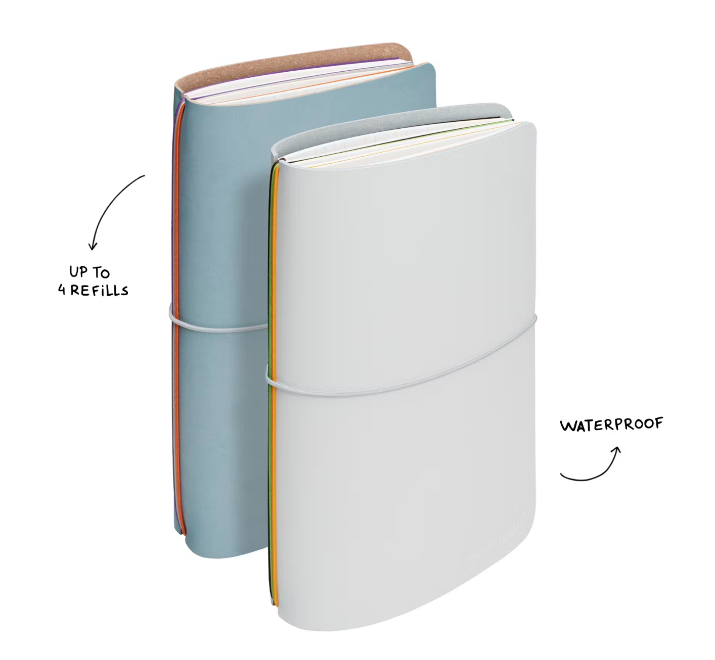 Carnet fabriqué au Portugal en cuir recyclé