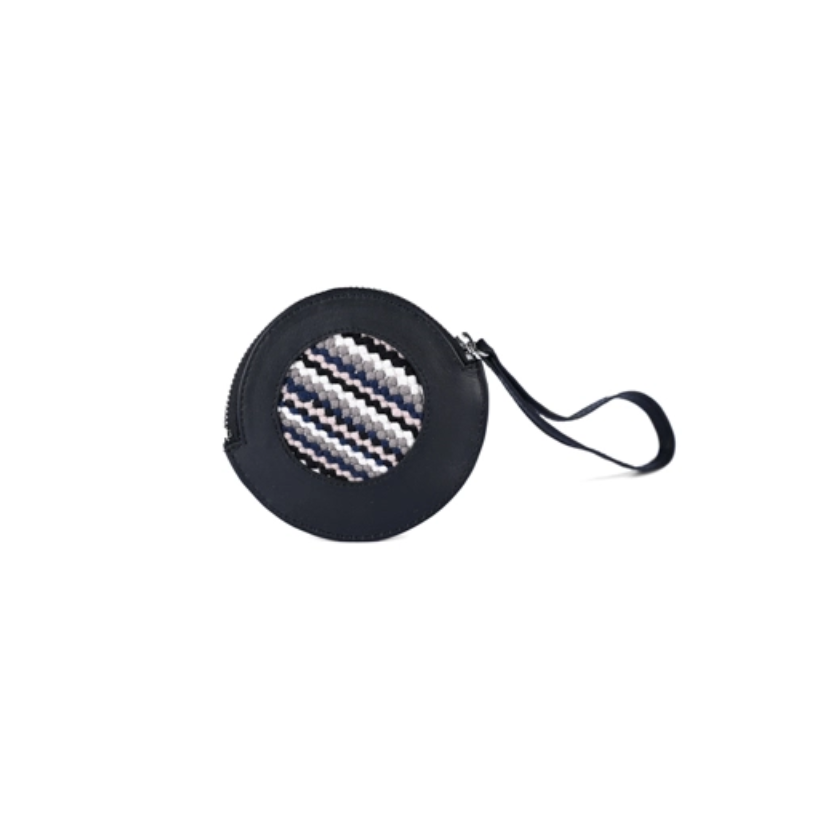 Porte monnaie rond en matières recyclées