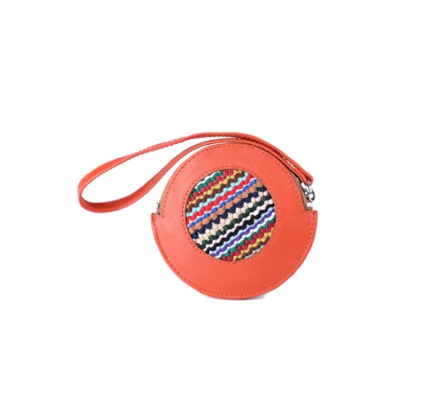 Porte monnaie rond en matières recyclées - 1