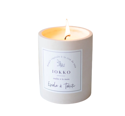 Bougie à la cire de soja Escale à Tahiti