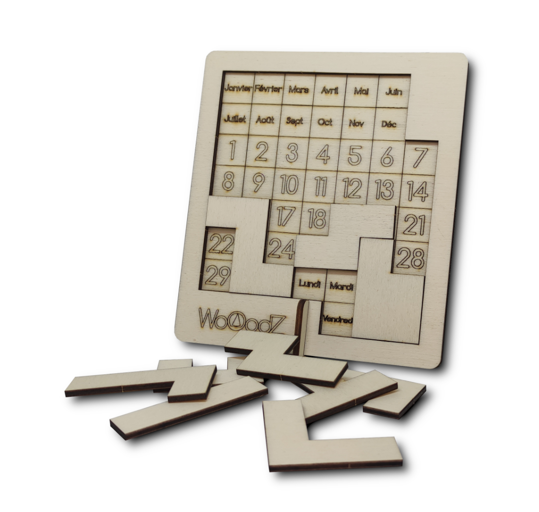 Calendrier perpétuel en bois Made in France - 2