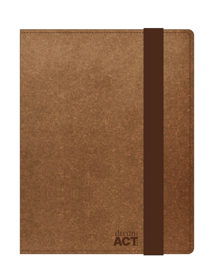 Etui agenda A5 cuir recyclé Made in France - 2