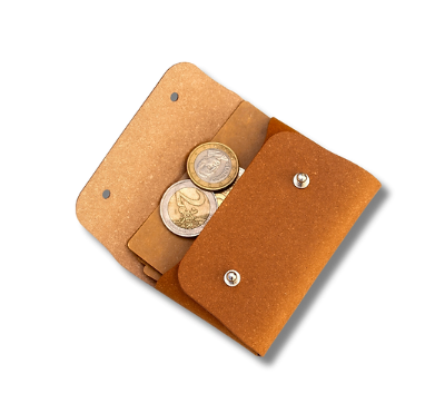 Pochette cuir recyclé Made in France - 3