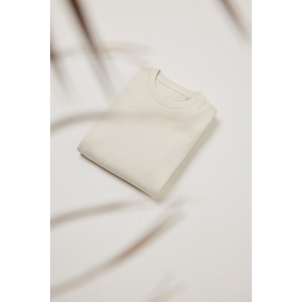 Sweater à col rond en coton recyclé  - 14