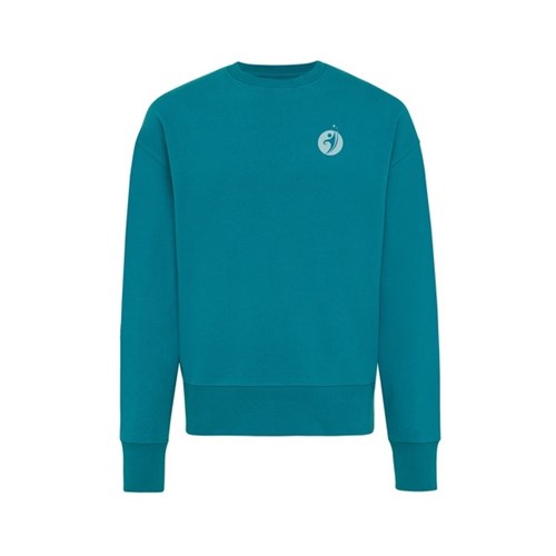 Sweater à col rond en coton recyclé 
