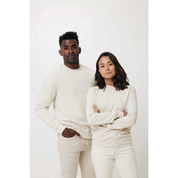 Pull à col rond en coton recyclé non teinté Iqoniq Denali - 8