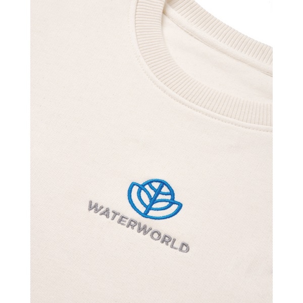 Pull à col rond en coton recyclé non teinté Iqoniq Denali - 13