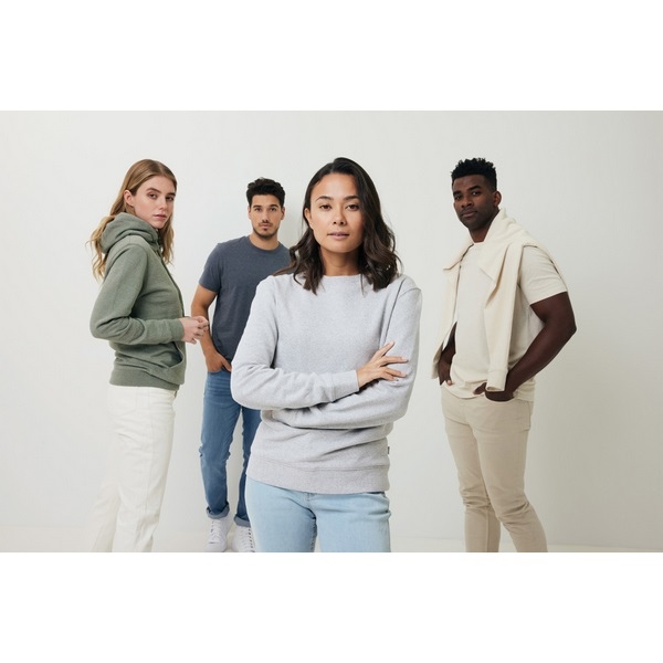 Pull à col rond en coton recyclé non teinté Iqoniq Denali - 17