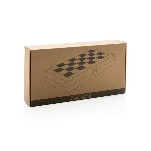 Jeu d'échecs pliable en bois - 9
