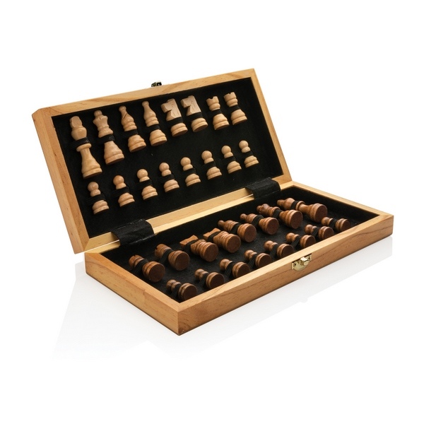 Jeu d'échecs pliable en bois - 6