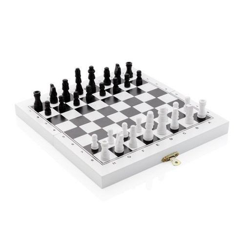 Jeu de société 3 en 1 dans une boîte en bois