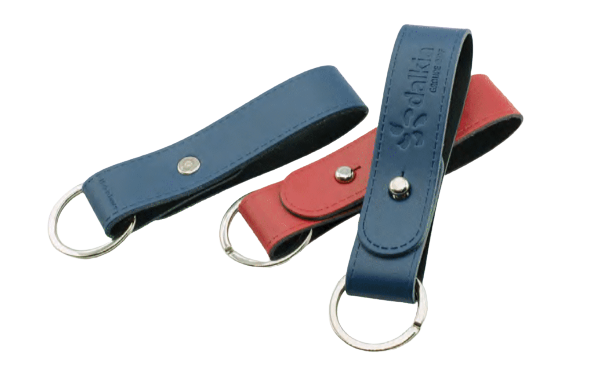 Porte clé en cuir recyclé Made in France