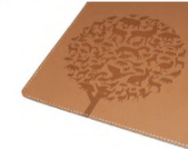 Sous-main en cuir recyclé Made in France -