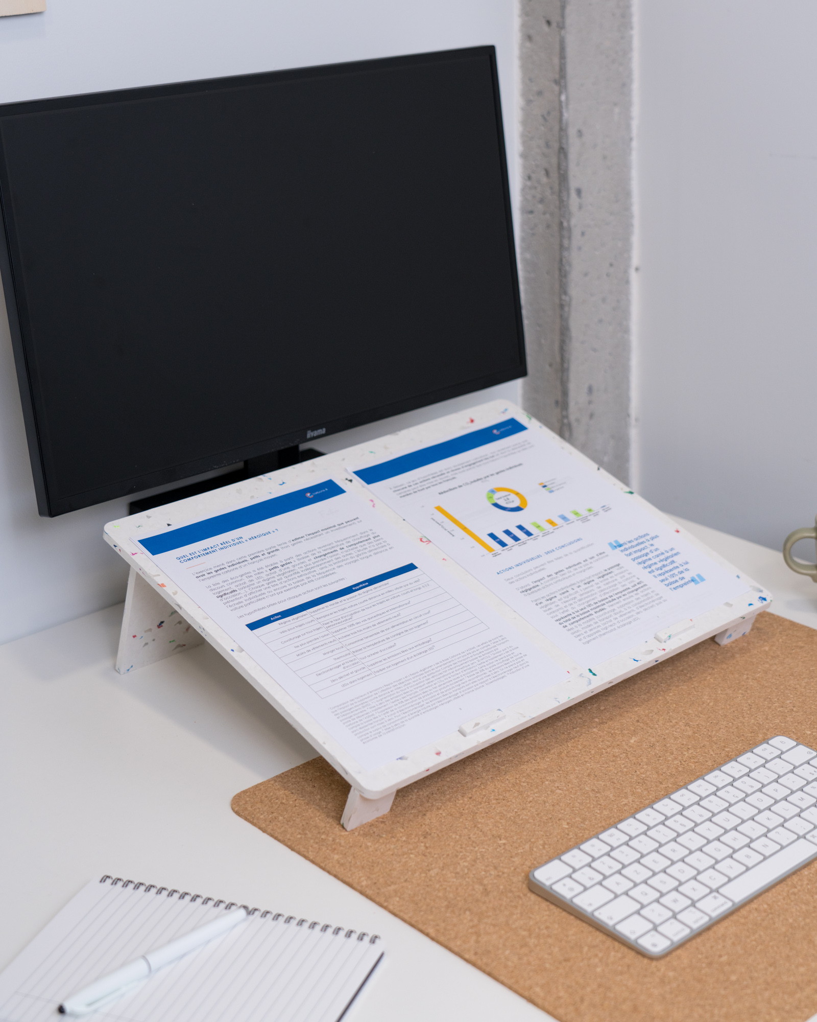 Support document en plastique recyclé Made in France -